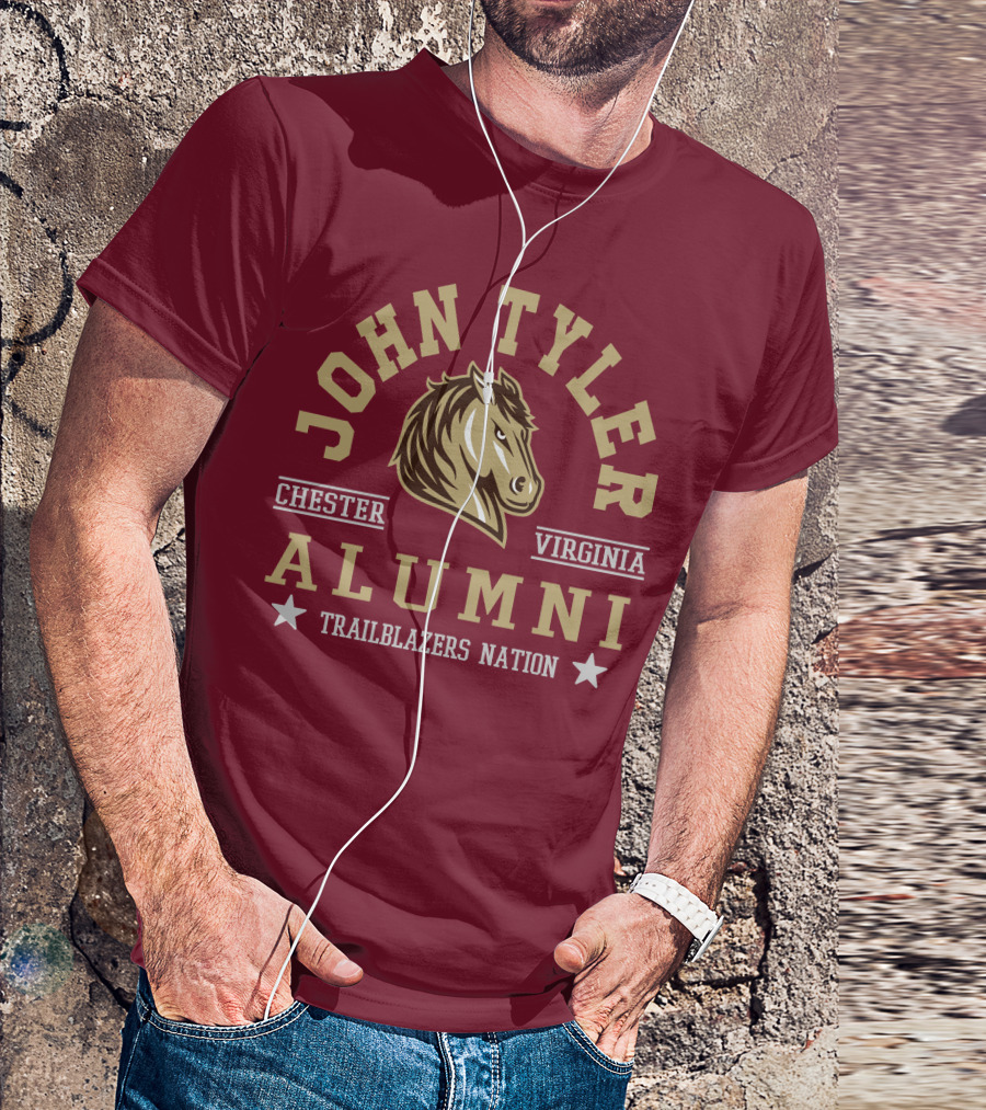 John Tyler Chester Virginia Alumni Trailblazers Nation T-Shirt