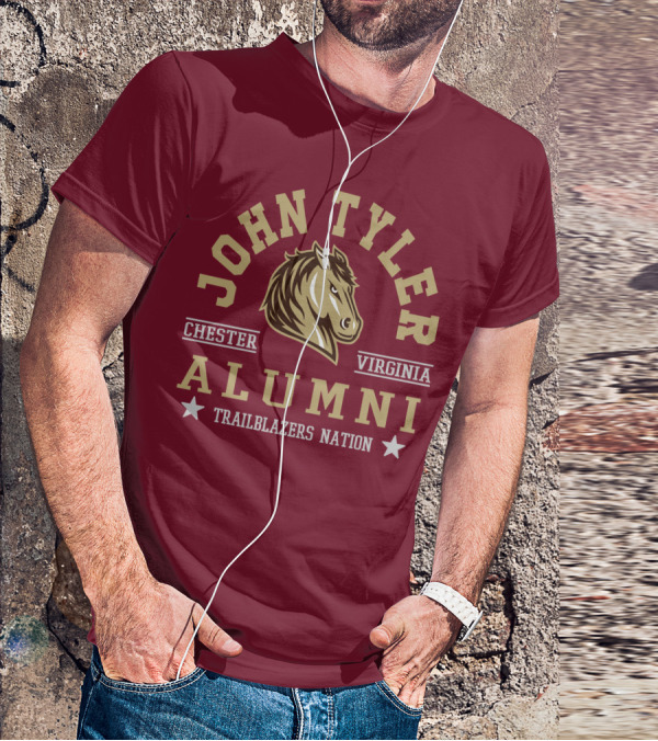 John Tyler Chester Virginia Alumni Trailblazers Nation T-Shirt