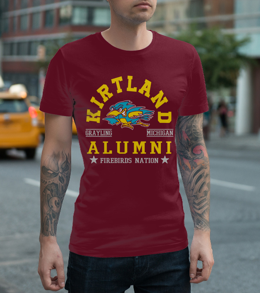 Kirtland Grayling Michigan Alumni Firebirds Nation T-Shirt