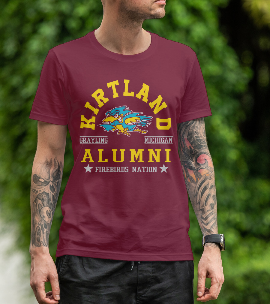 Kirtland Grayling Michigan Alumni Firebirds Nation T-Shirt