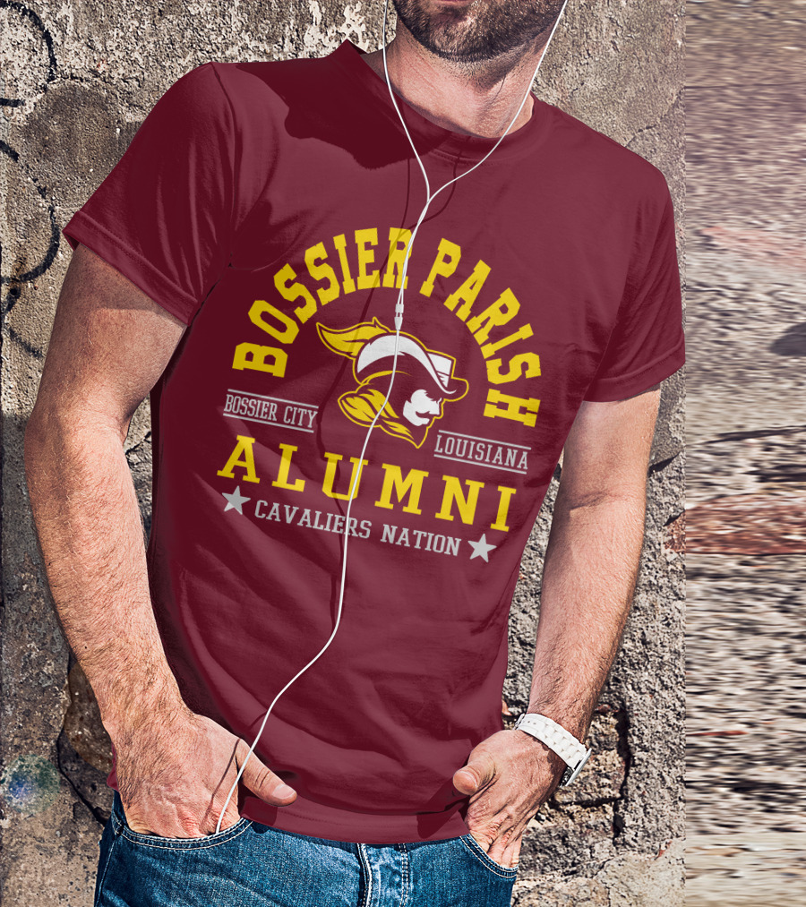 Bossier Parish Bossier City Louisiana Alumni Cavaliers Nation T-Shirt