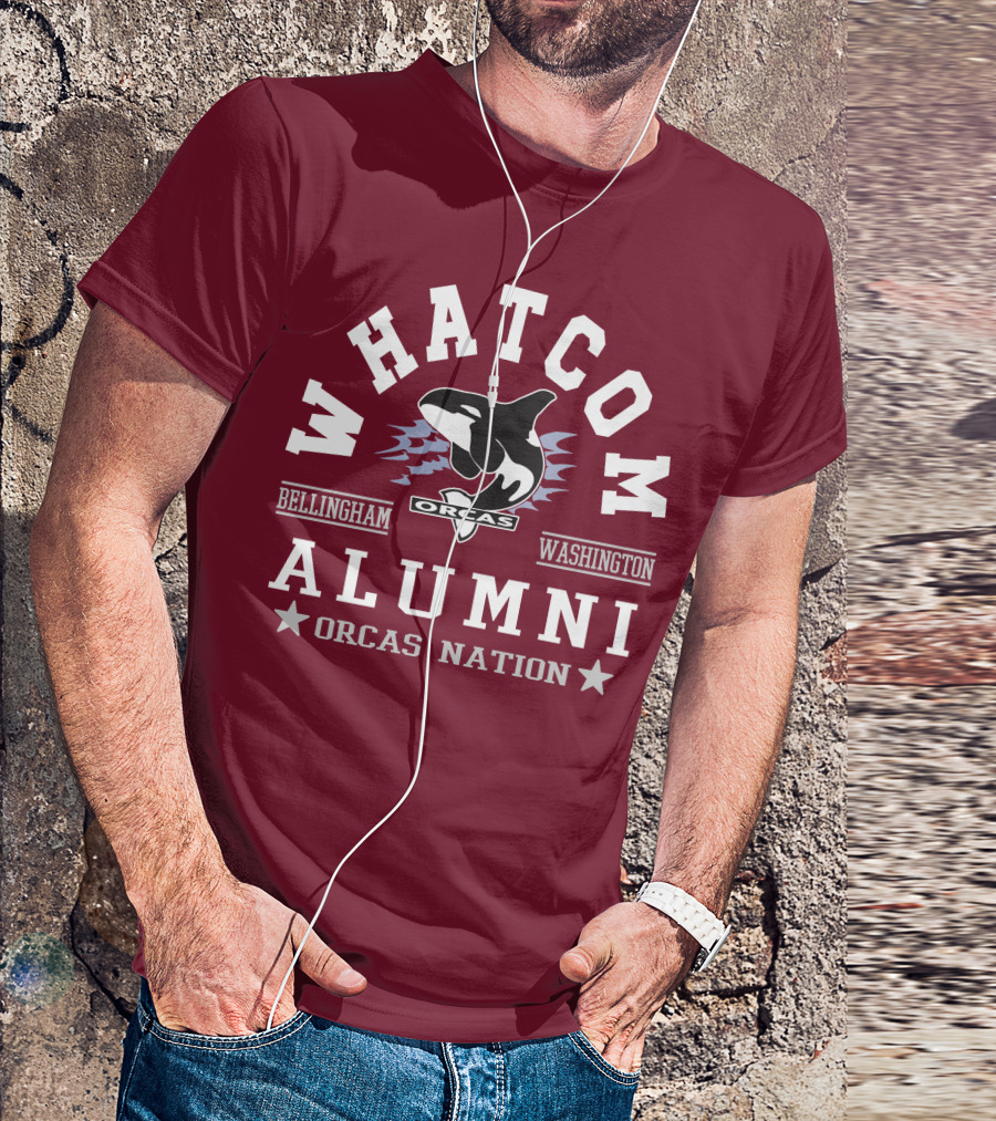 Whatcom Alumni Orcas Nation Bellingham Washington T-Shirt