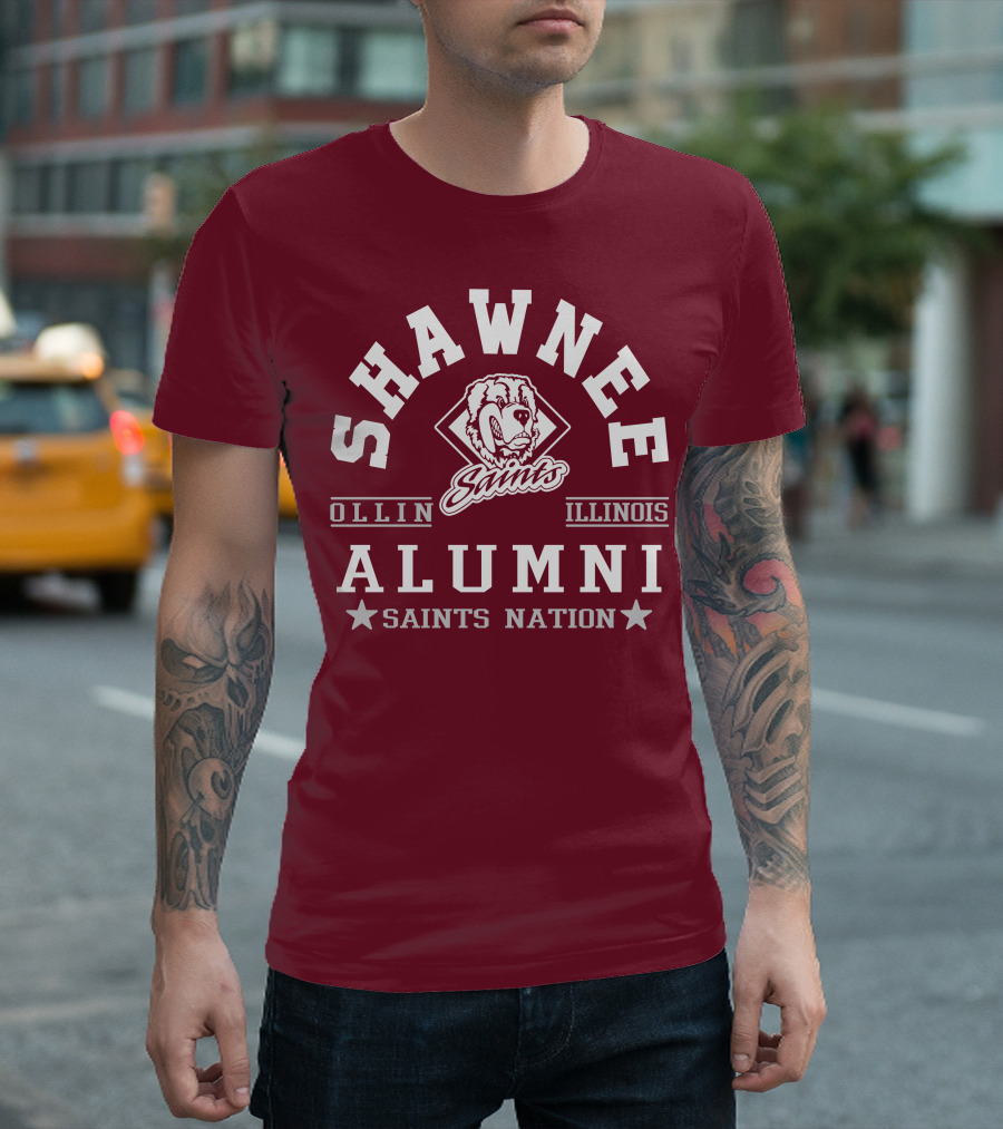Shawnee Saints Alumni Olney Illinois Saints Nation T-Shirt