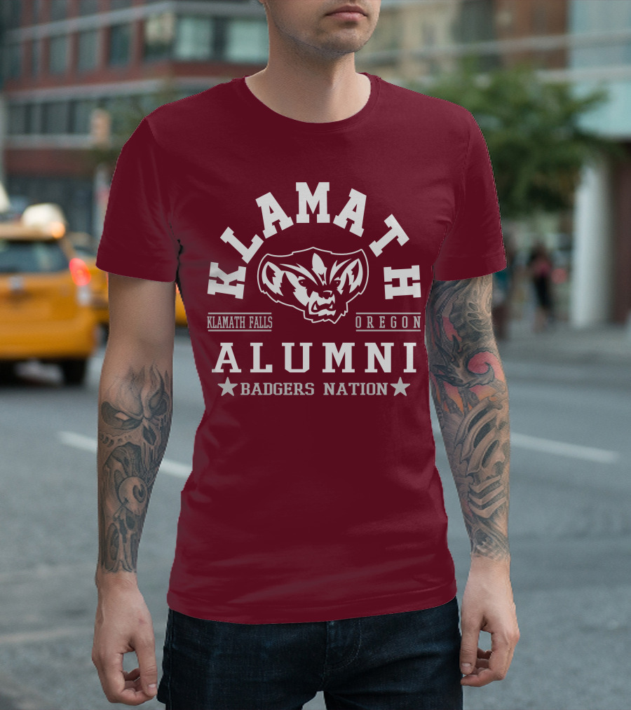Klamath Falls Oregon Alumni Badgers Nation T-Shirt