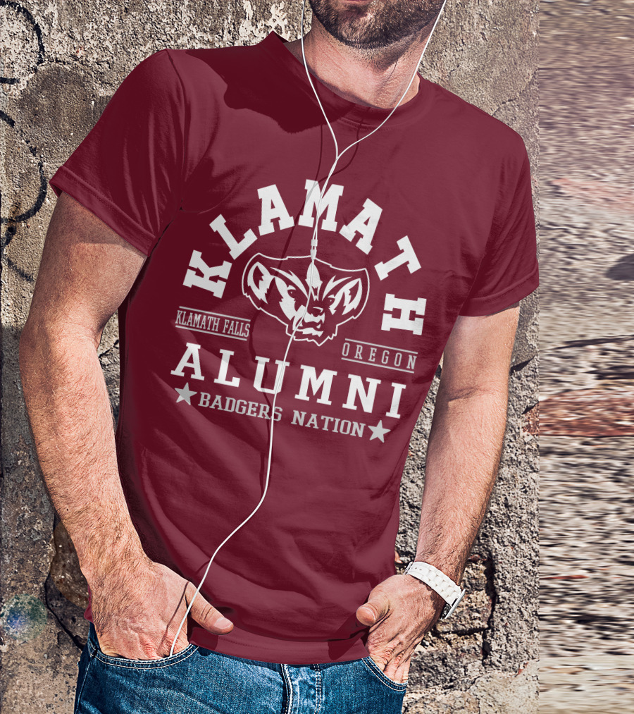 Klamath Falls Oregon Alumni Badgers Nation T-Shirt