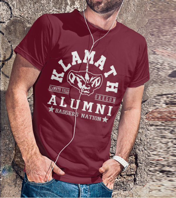 Klamath Falls Oregon Alumni Badgers Nation T-Shirt