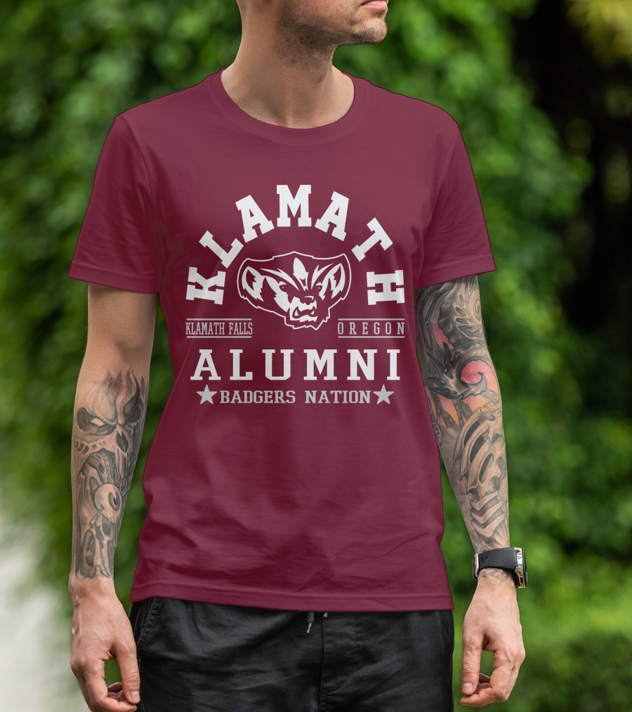 Klamath Falls Oregon Alumni Badgers Nation T-Shirt