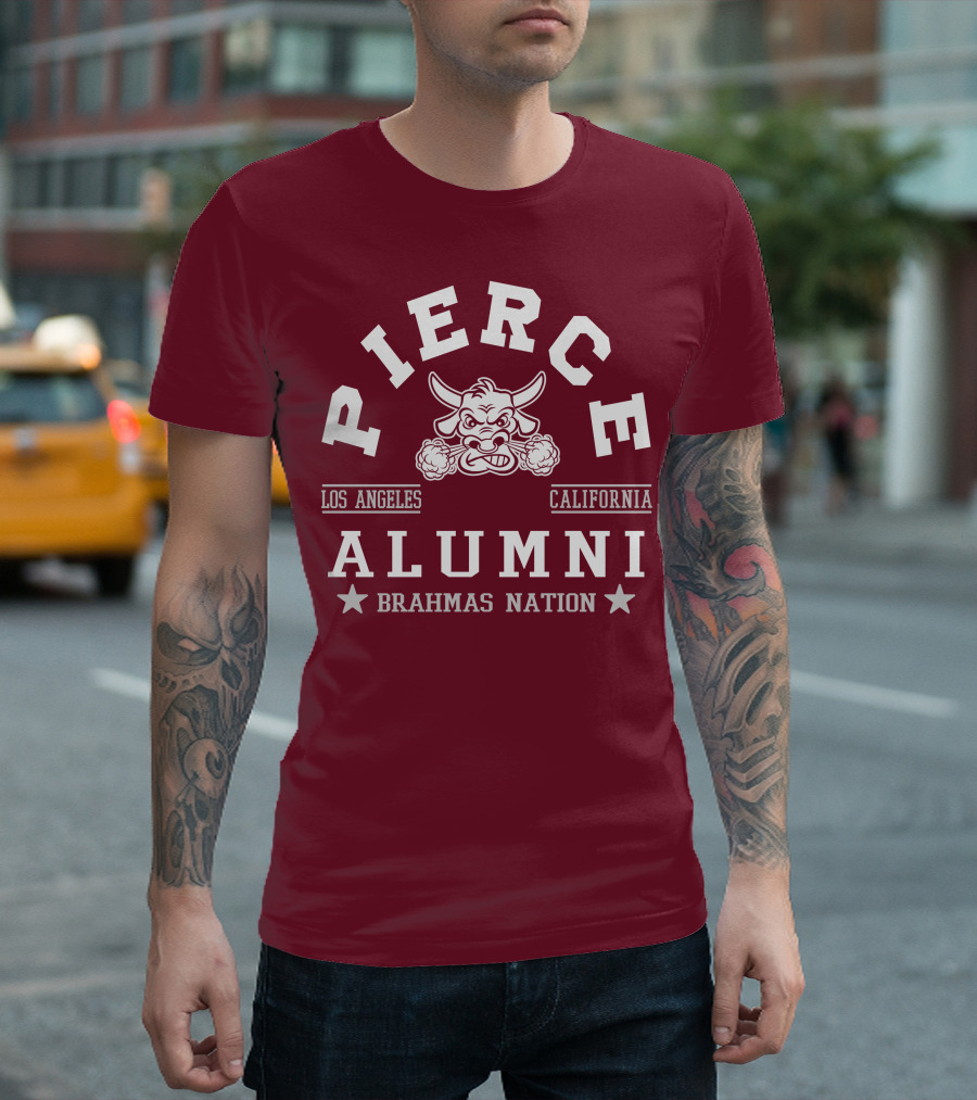 Pierce College Alumni Los Angeles California Brahmas Nation T-Shirt