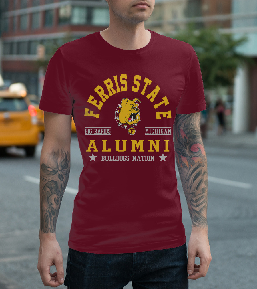 Ferris State Michigan Alumni Bulldogs Nation Big Rapids T-Shirt