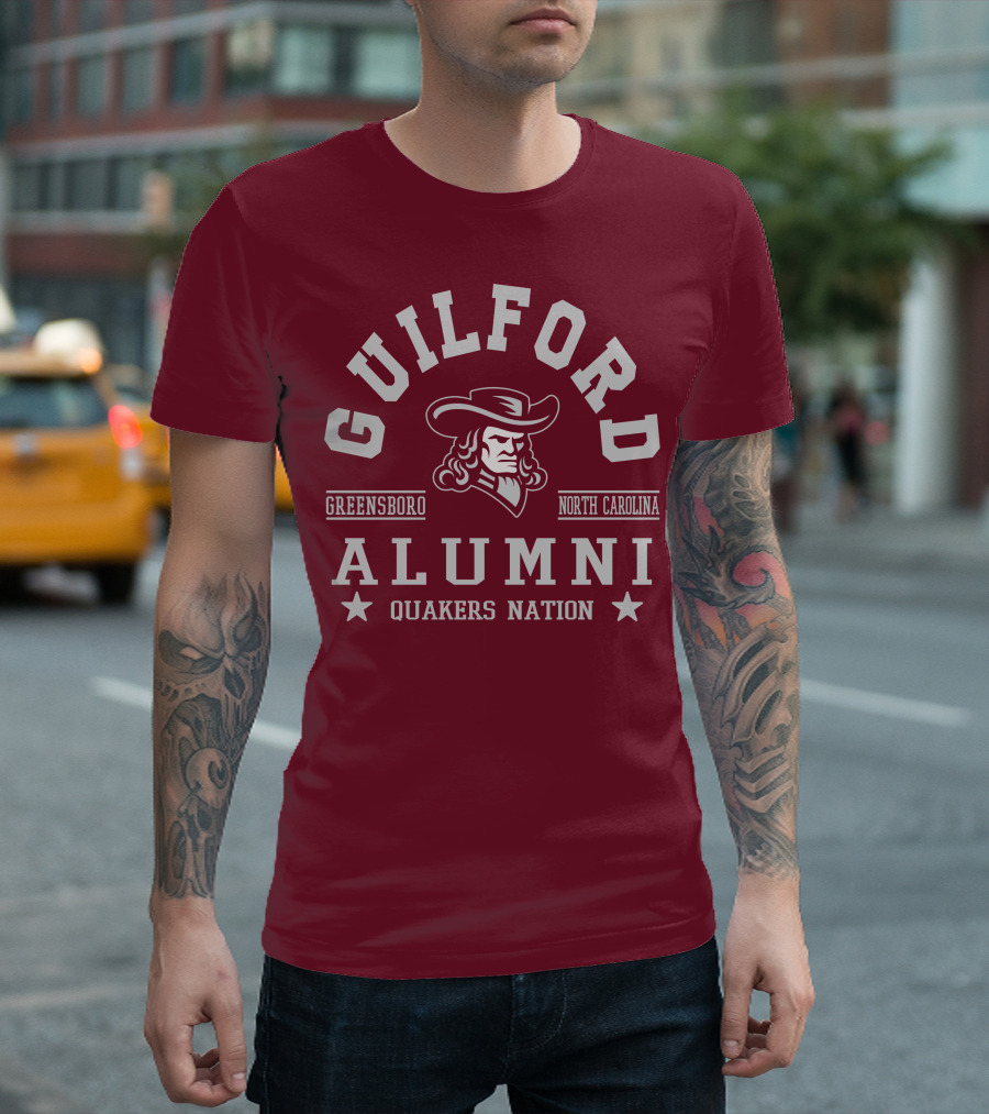 Guilford Alumni Quakers Nation Greensboro North Carolina T-Shirt