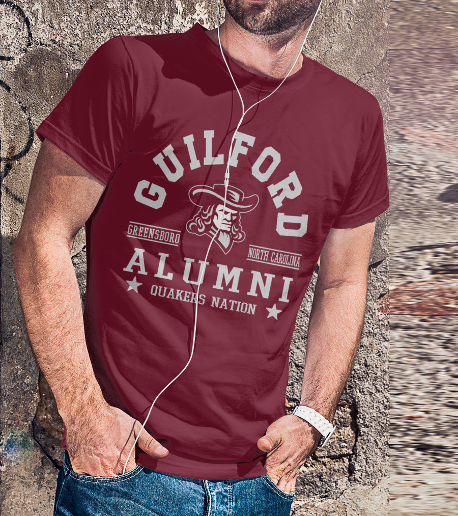 Guilford Alumni Quakers Nation Greensboro North Carolina T-Shirt
