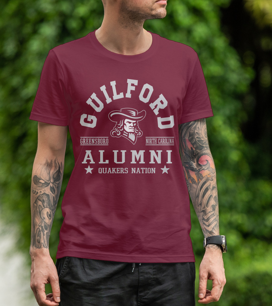 Guilford Alumni Quakers Nation Greensboro North Carolina T-Shirt