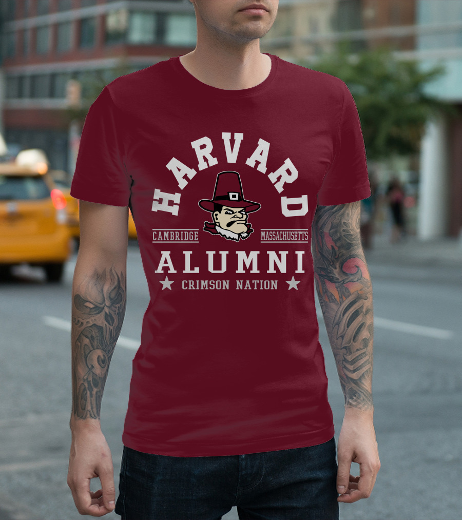 Harvard Alumni Cambridge Massachusetts Crimson Nation T-Shirt