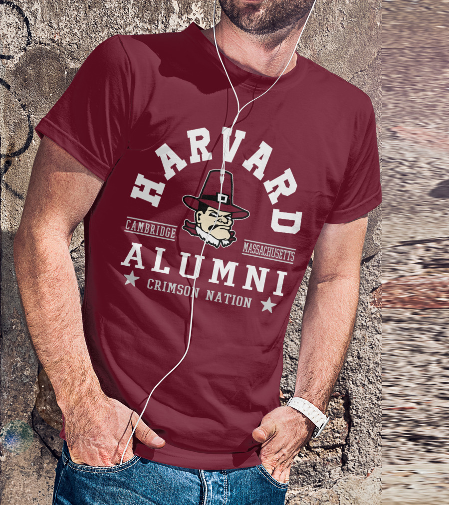 Harvard Alumni Cambridge Massachusetts Crimson Nation T-Shirt