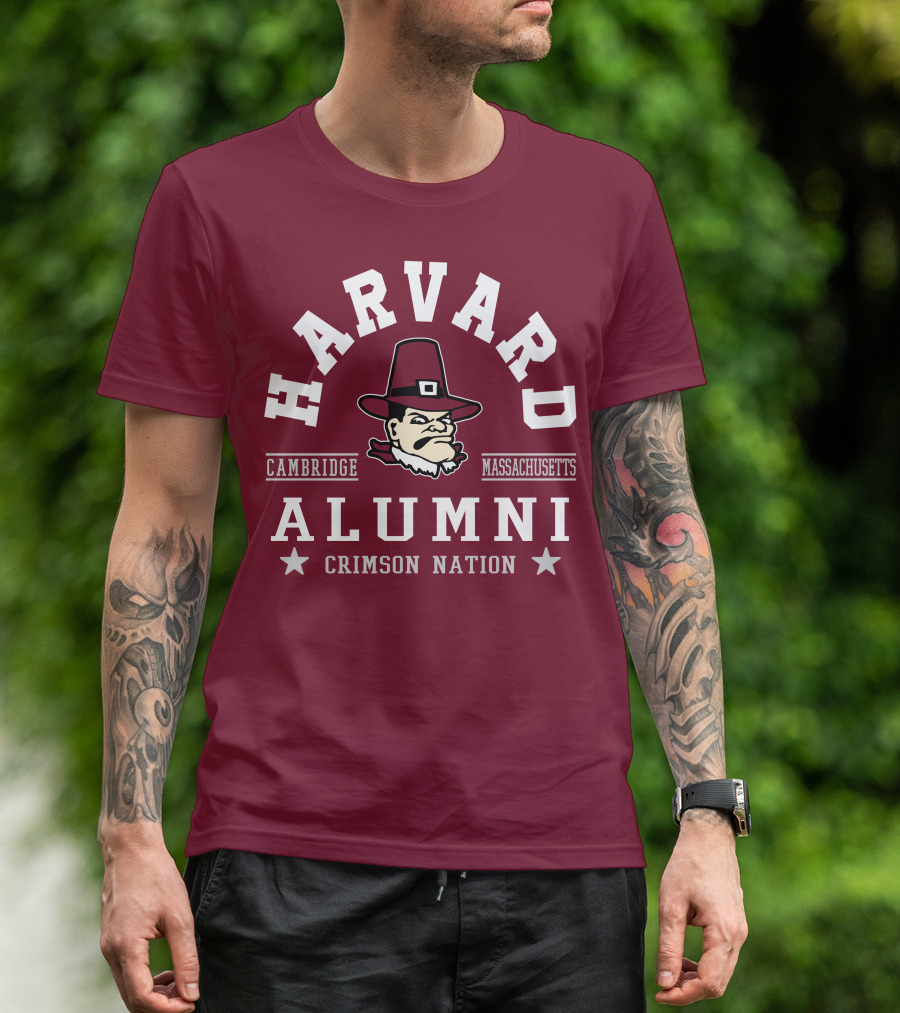 Harvard Alumni Cambridge Massachusetts Crimson Nation T-Shirt