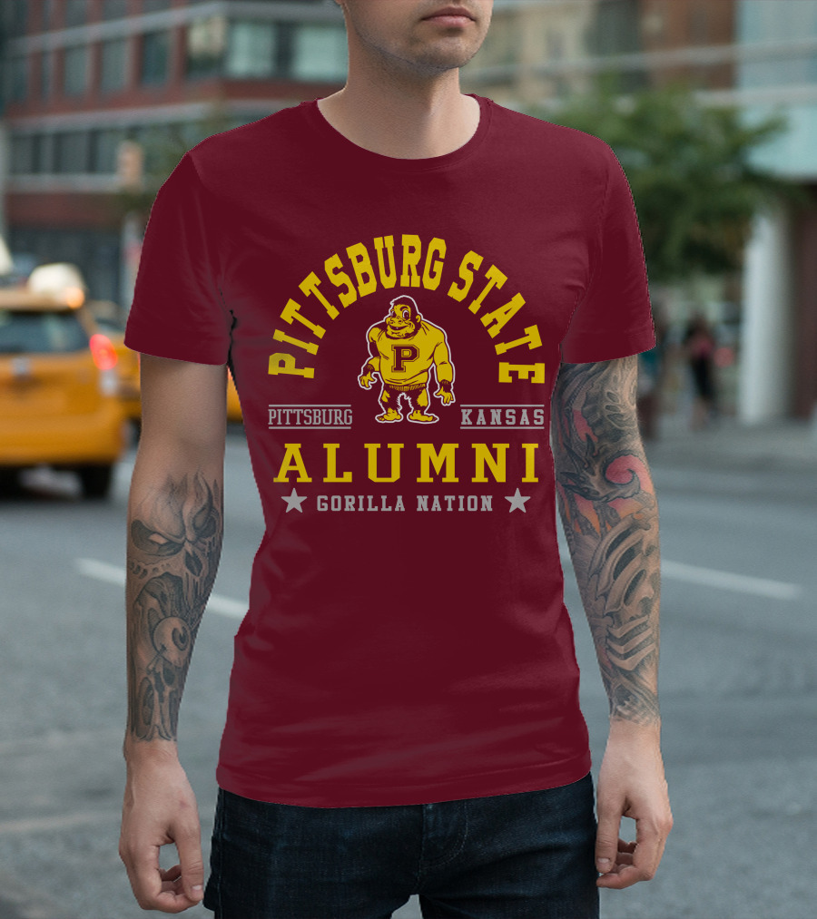 Pittsburg State Alumni Gorilla Nation Kansas T-Shirt
