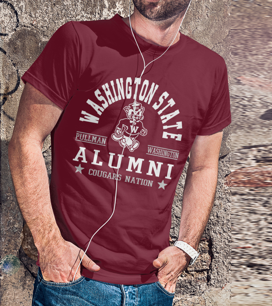 Washington State Alumni Pullman Cougars Nation T-Shirt