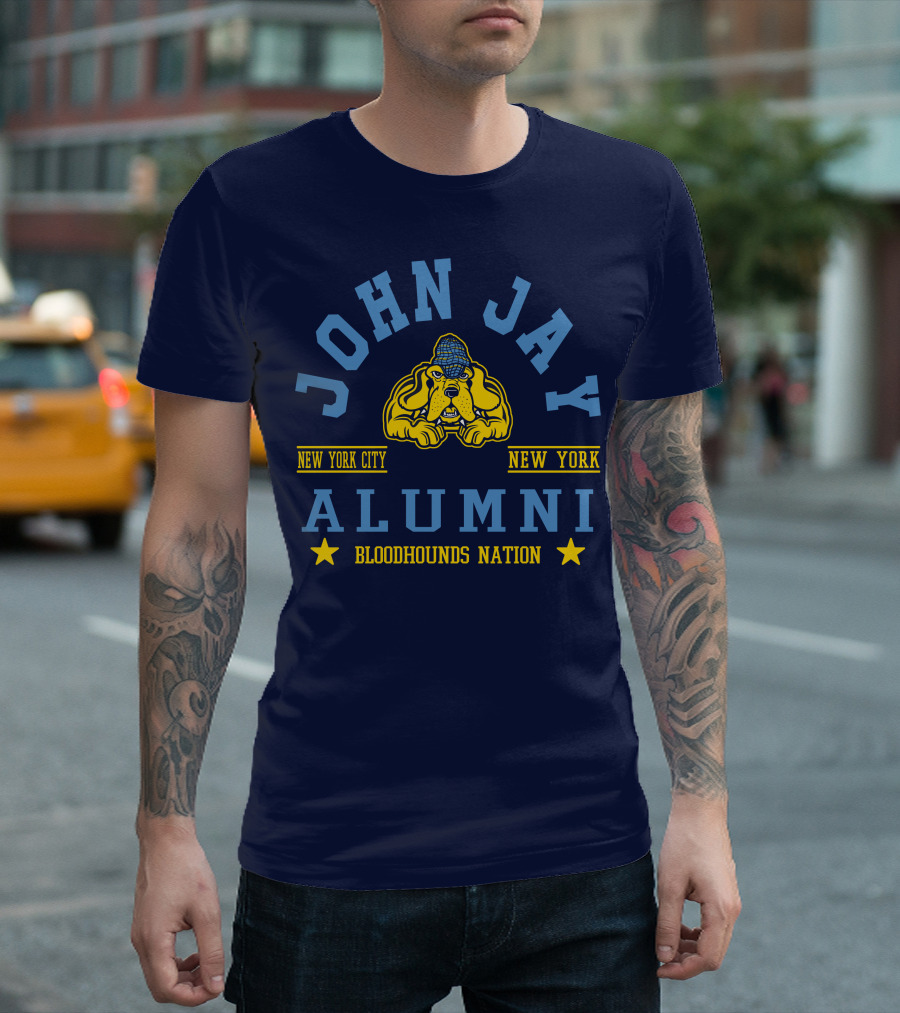 John Jay College Alumni Bloodhounds Nation New York City New York T-Shirt