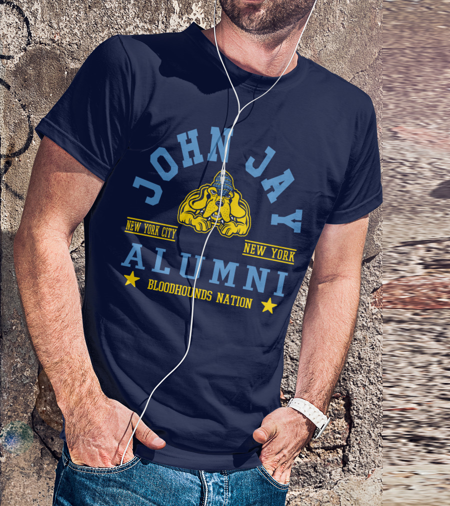 John Jay College Alumni Bloodhounds Nation New York City New York T-Shirt