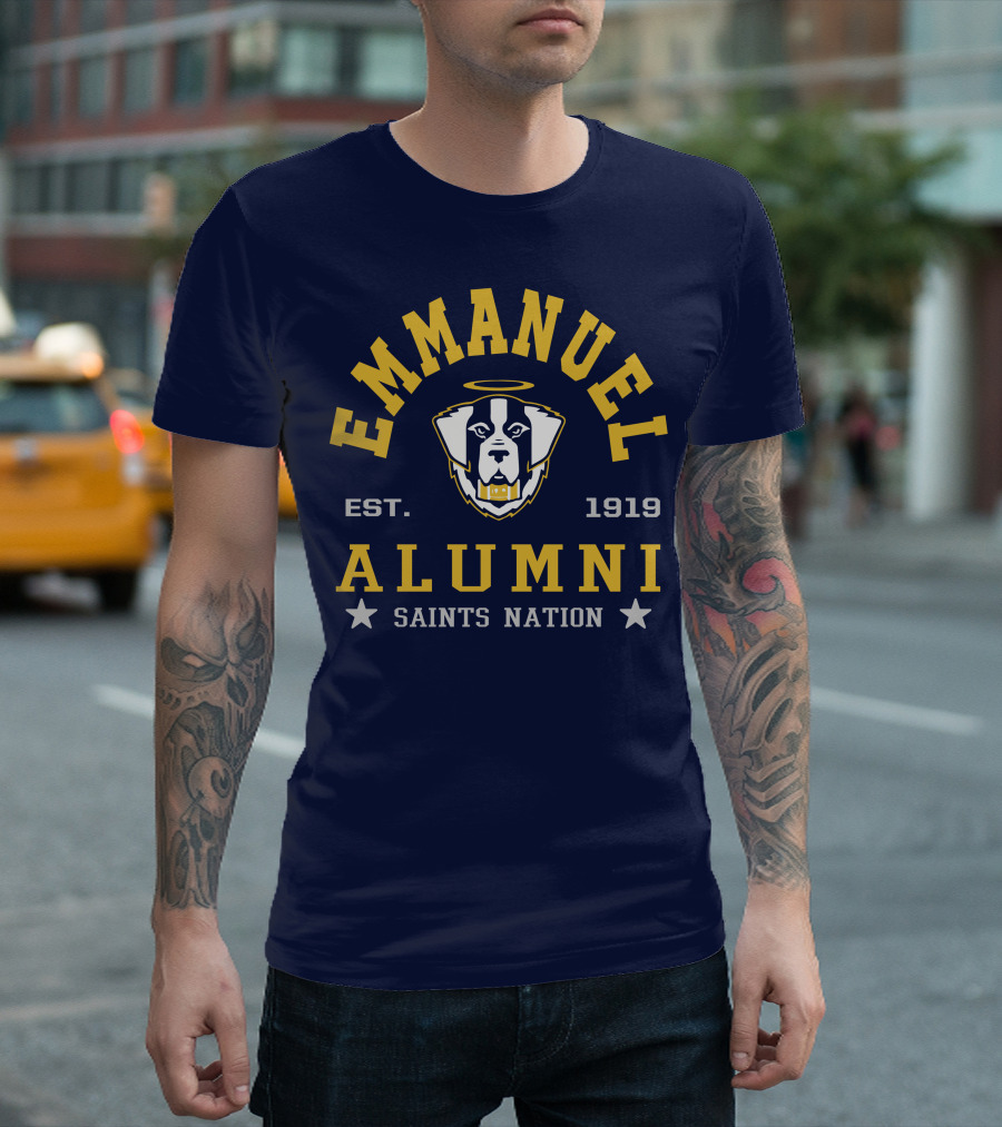 EMMANUEL Alumni EST. 1919 Saints Nation T-Shirt