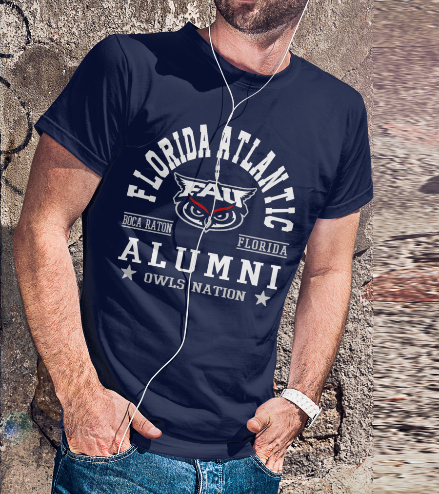 Florida Atlantic Alumni Owls Nation Boca Raton Florida T-Shirt