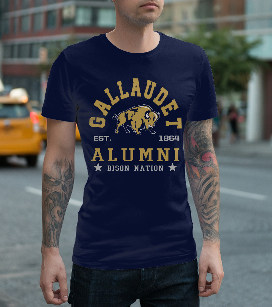 Gallaudet Alumni Bison Nation Est. 1864 T-Shirt