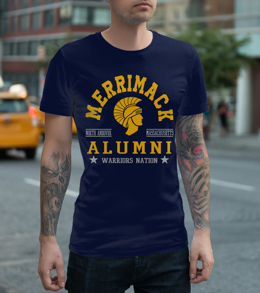 Merrimack College Warriors Nation Alumni North Andover Massachusetts T-Shirt