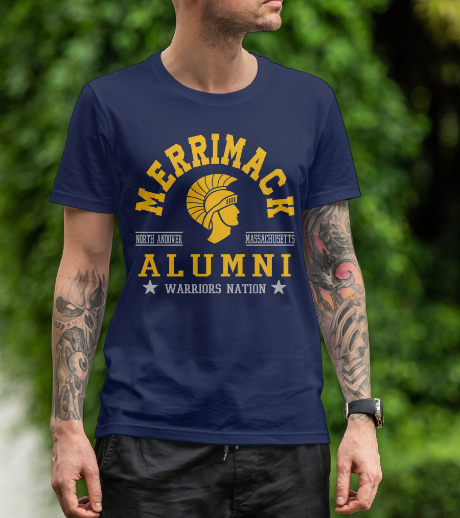 Merrimack College Warriors Nation Alumni North Andover Massachusetts T-Shirt