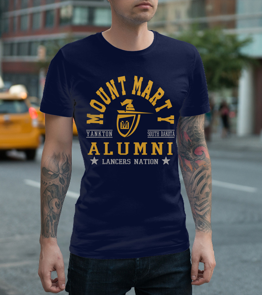 Mount Marty Yankton South Dakota Alumni Lancers Nation T-Shirt