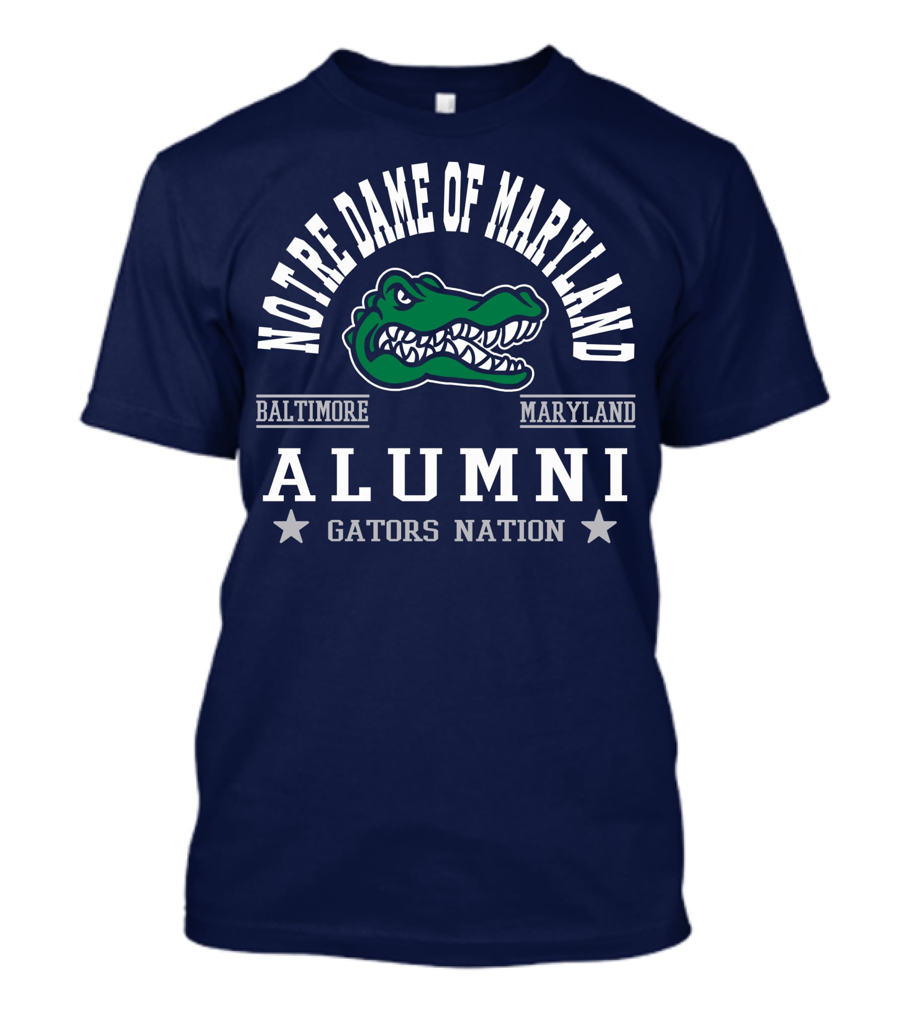 Notre Dame Of Maryland Alumni Baltimore Maryland Gators Nation T-Shirt