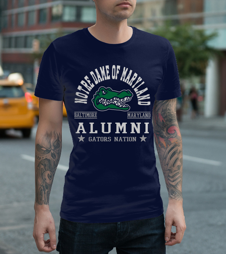 Notre Dame of Maryland Alumni Baltimore Maryland Gators Nation T-Shirt