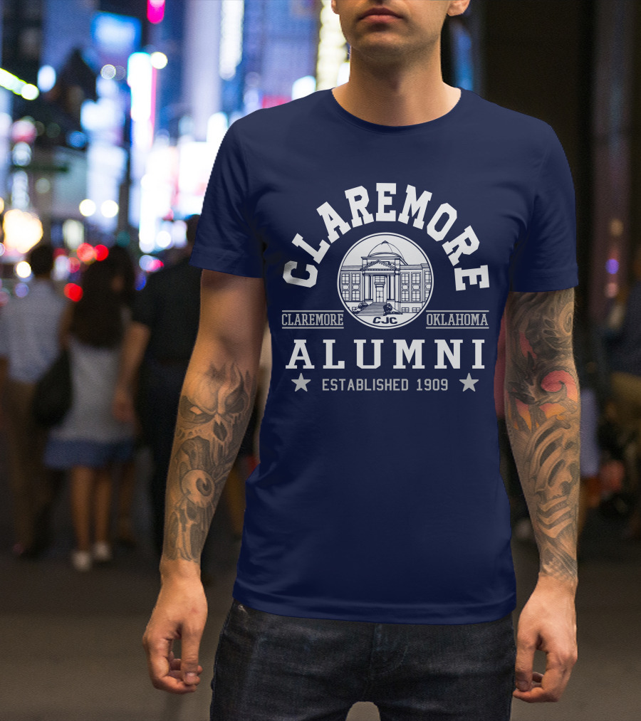 Claremore Oklahoma CJC Alumni Established 1909 T-Shirt