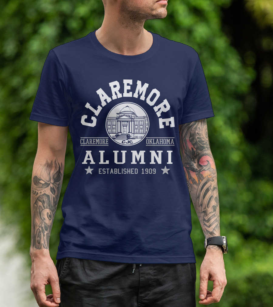 Claremore Oklahoma CJC Alumni Established 1909 T-Shirt