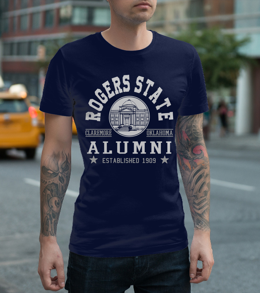 Rogers State Alumni Claremore Oklahoma Established 1909 T-Shirt