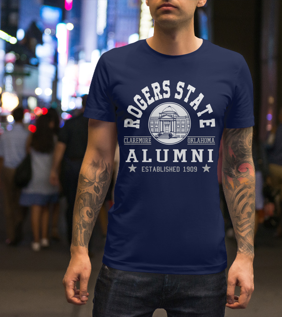 Rogers State Alumni Claremore Oklahoma Established 1909 T-Shirt