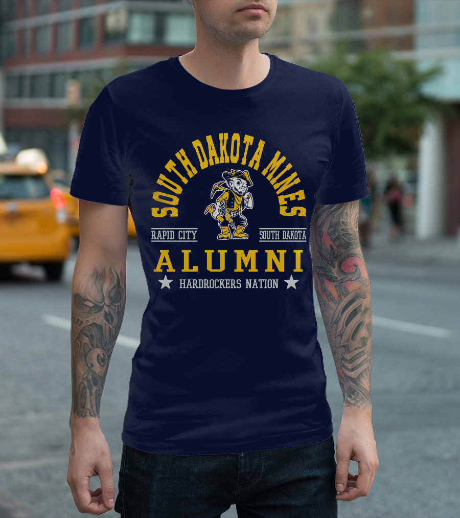 South Dakota Mines Rapid City Hardrockers Nation Alumni T-Shirt