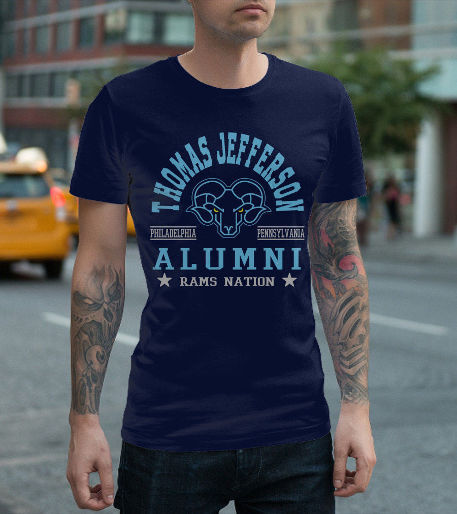 Thomas Jefferson Alumni Rams Nation Philadelphia Pennsylvania T-Shirt