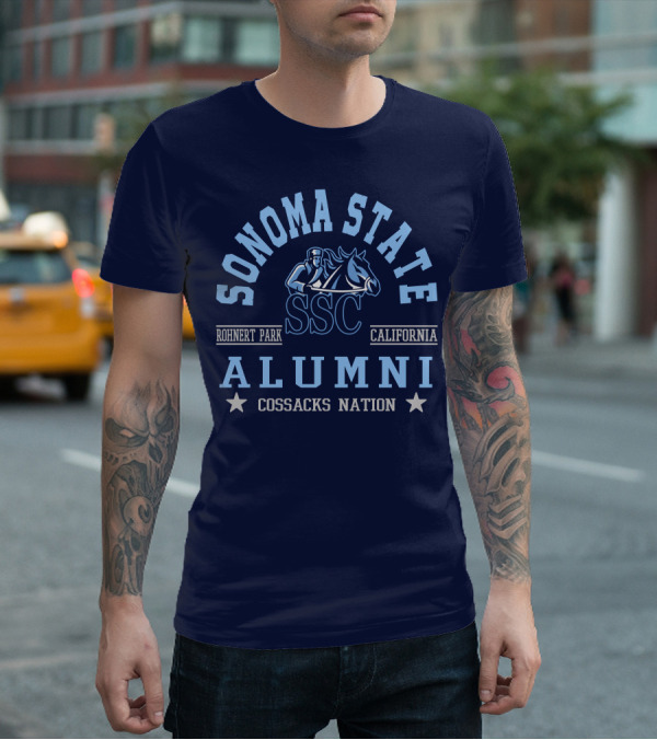 Sonoma State SSC Alumni Cossacks Nation Rohnert Park California T-Shirt