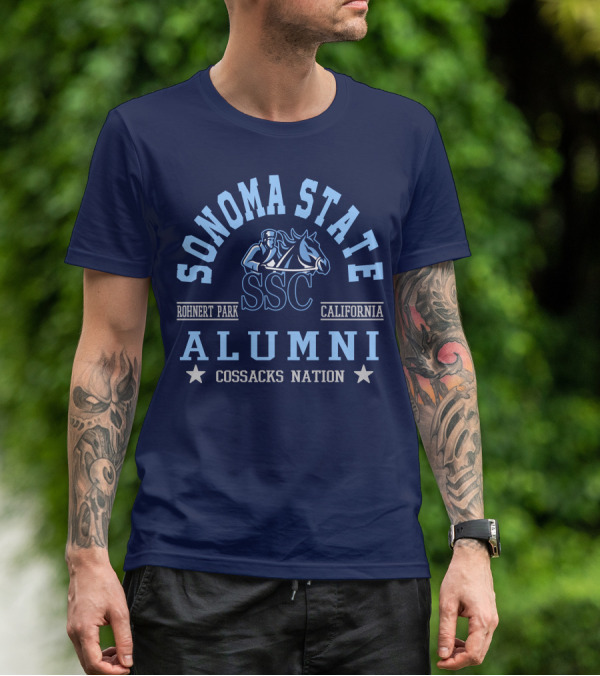 Sonoma State SSC Alumni Cossacks Nation Rohnert Park California T-Shirt