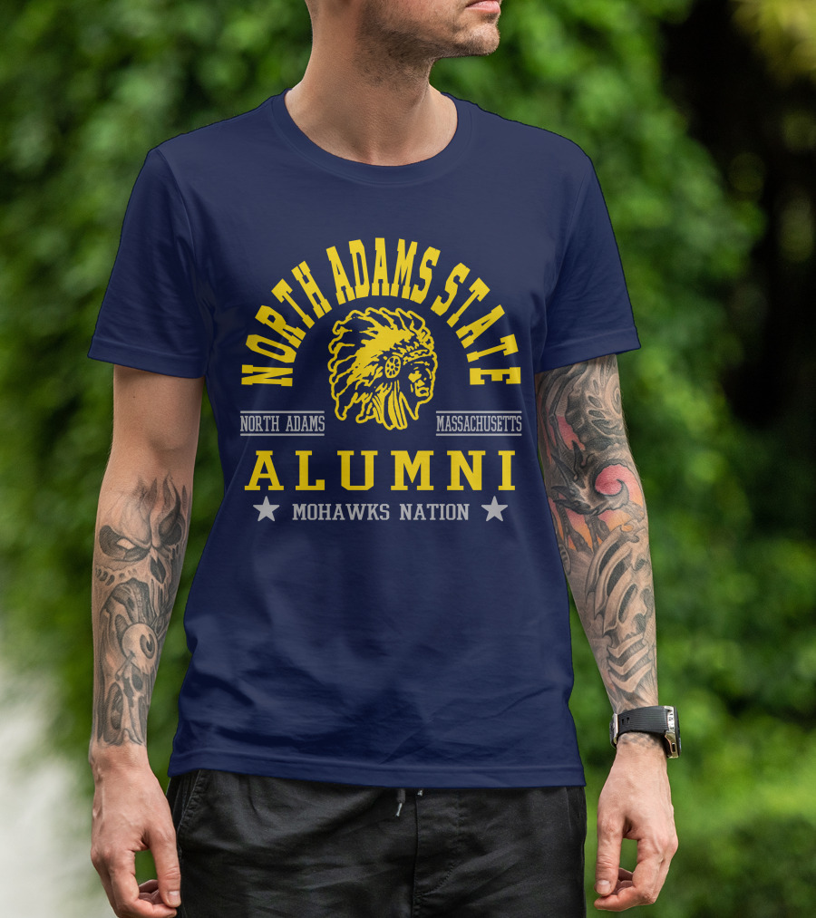 North Adams State Alumni Mohawks Nation Massachusetts T-Shirt