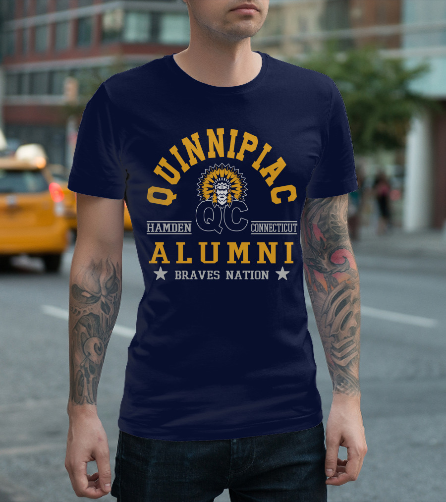 Quinnipiac QC Hamden Connecticut Alumni Braves Nation T-Shirt