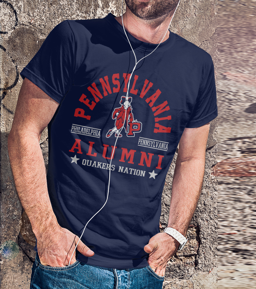 Pennsylvania Alumni Quakers Nation Philadelphia Pennsylvania T-Shirt