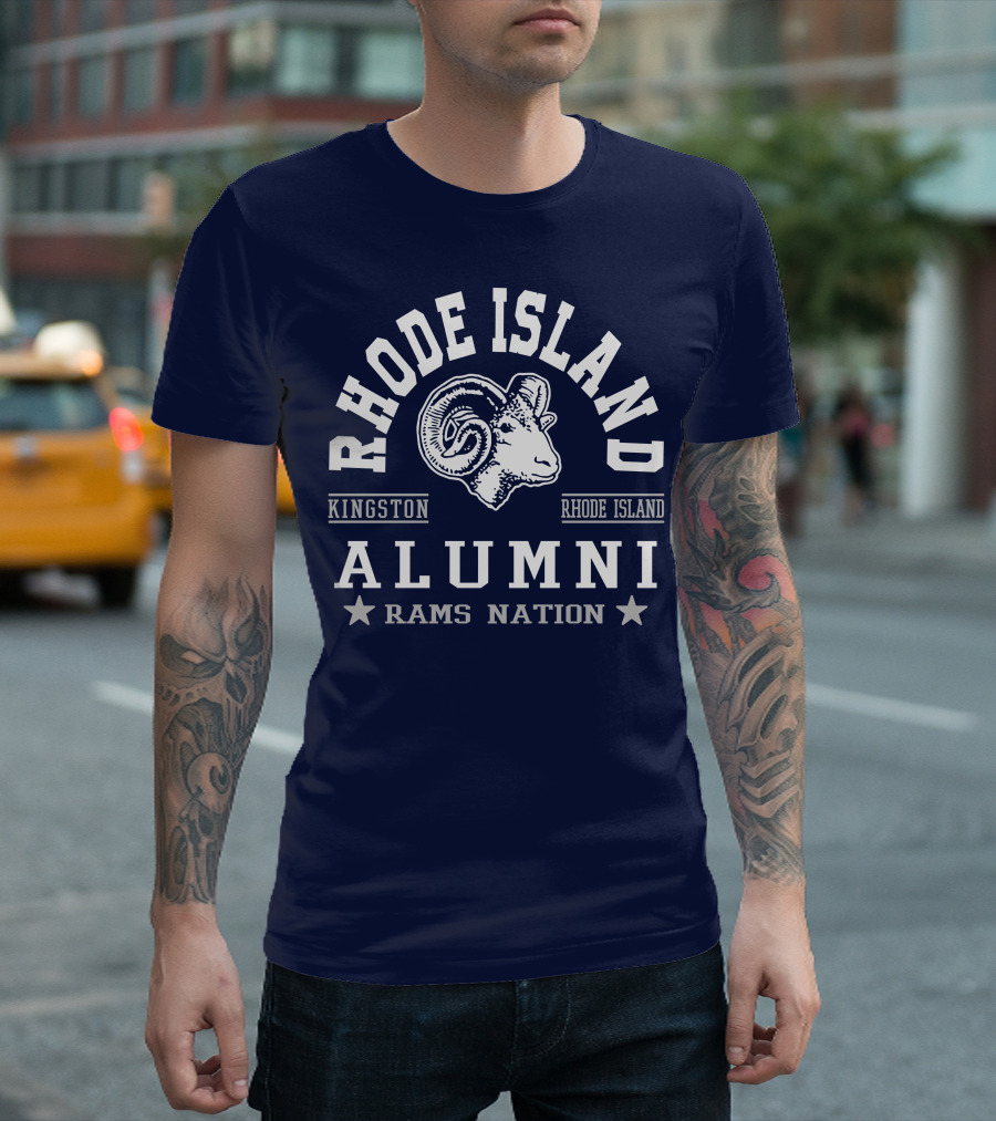 Rhode Island Alumni Rams Nation Kingston T-Shirt