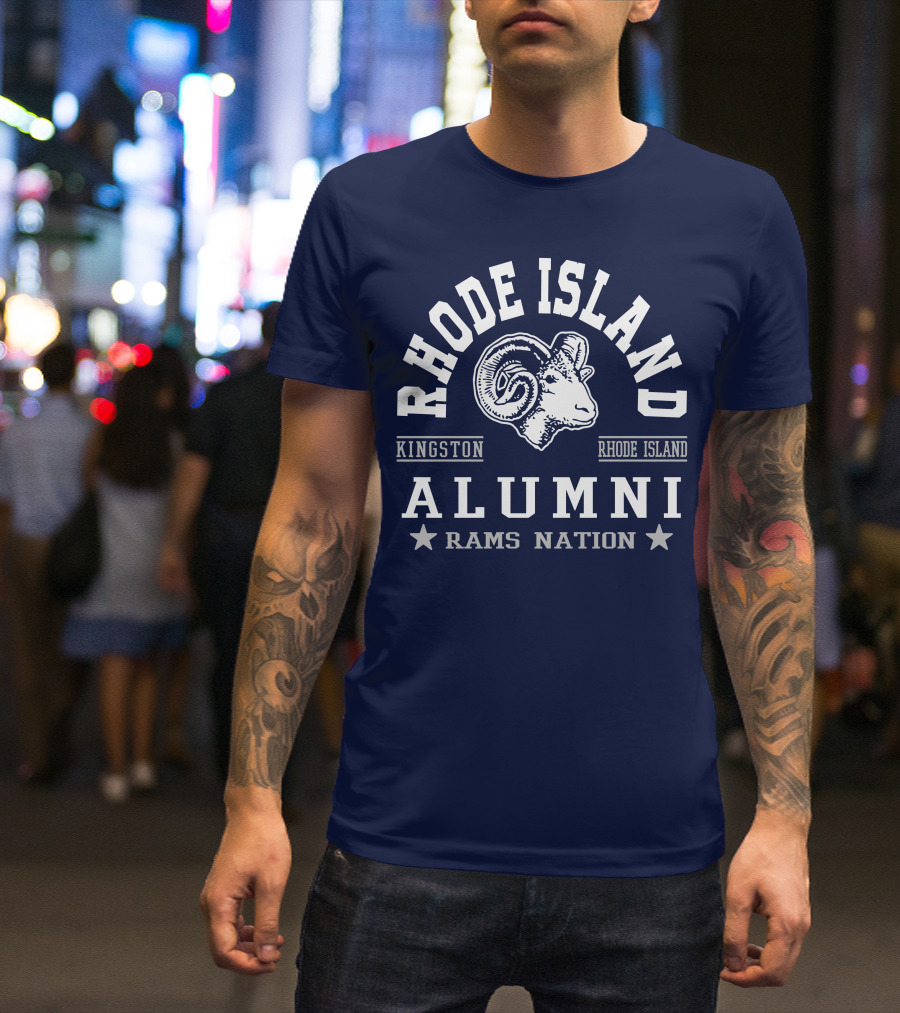Rhode Island Alumni Rams Nation Kingston T-Shirt