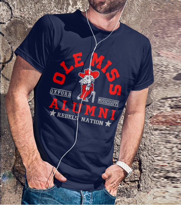 Ole Miss Rebels Alumni Oxford Mississippi Nation T-Shirt