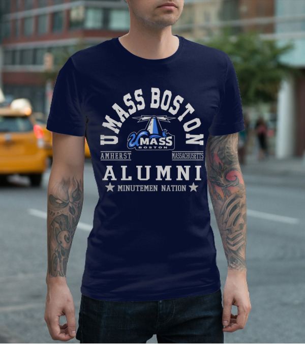 UMass Boston Alumni Amherst Massachusetts Minutemen Nation T-Shirt