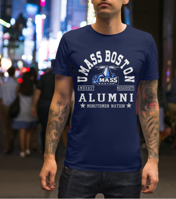 UMass Boston Alumni Amherst Massachusetts Minutemen Nation T-Shirt