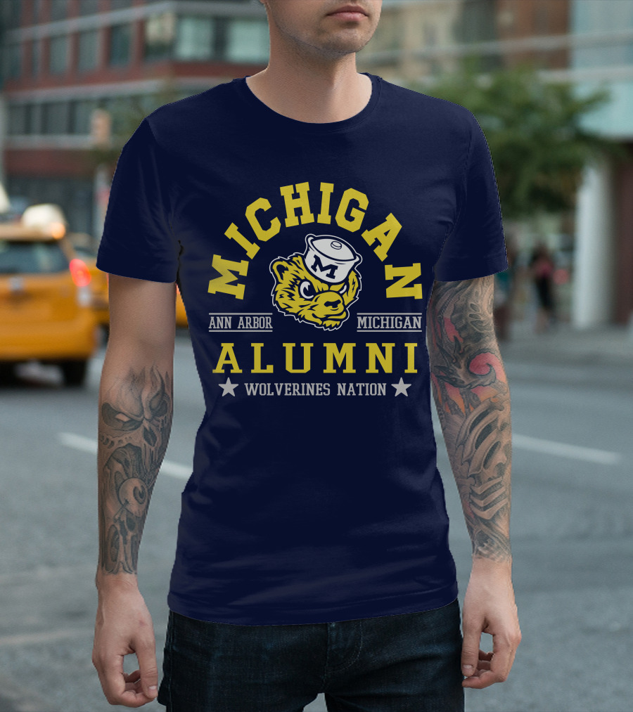 Michigan Alumni Wolverines Nation Ann Arbor Michigan T-Shirt