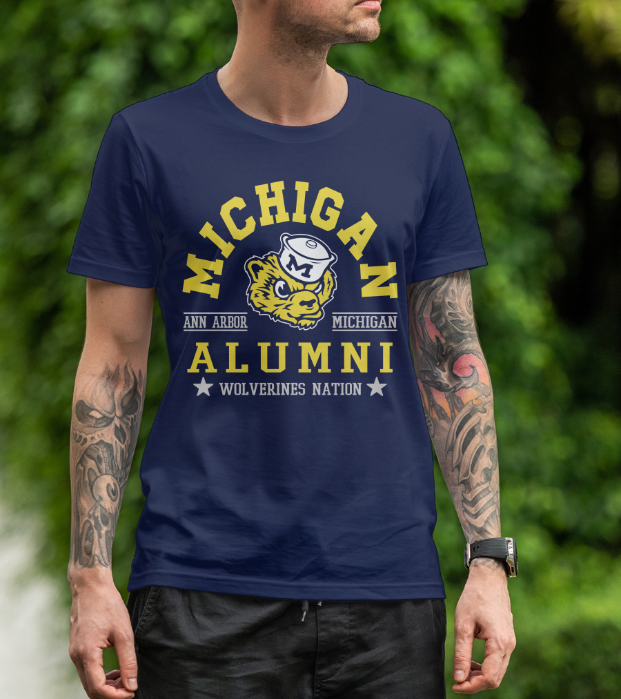 Michigan Alumni Wolverines Nation Ann Arbor Michigan T-Shirt