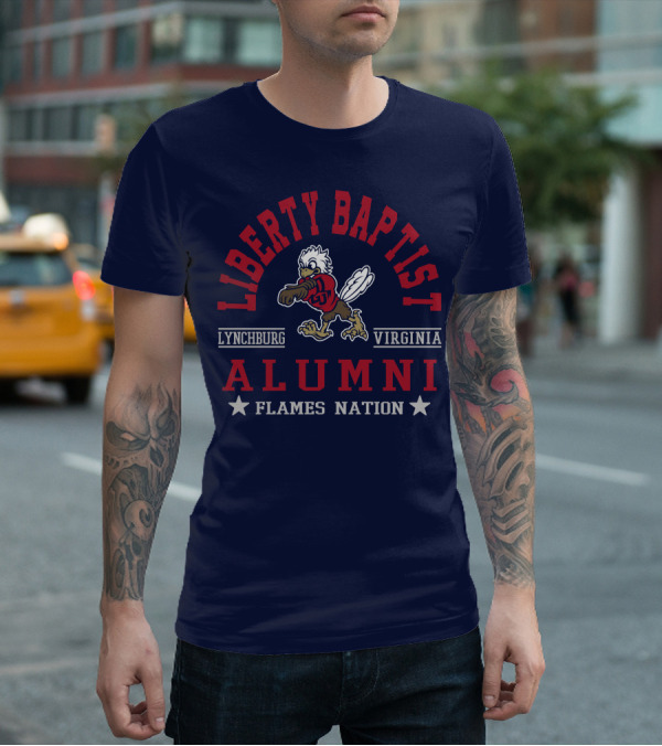 Liberty Baptist Alumni Lynchburg Virginia Flames Nation T-Shirt